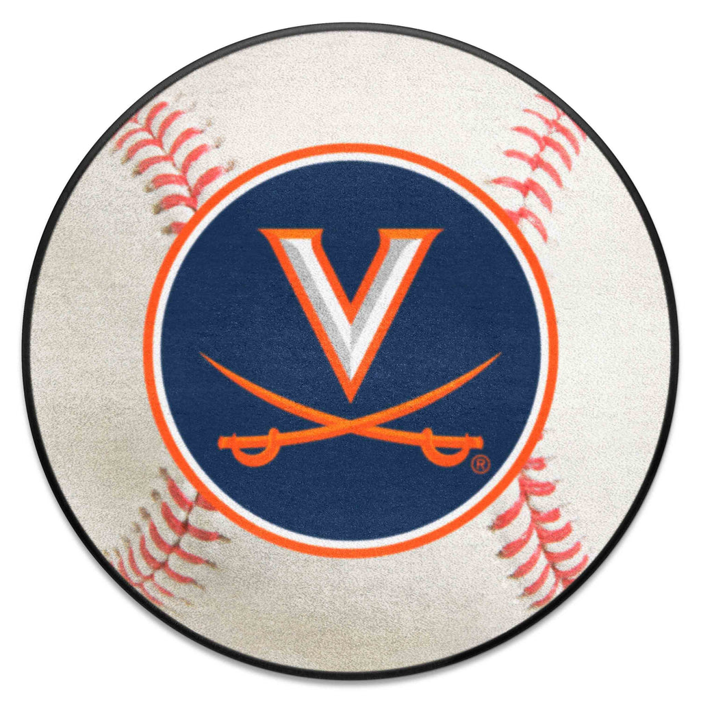 Fanmats - University of Virginia Baseball Mat 27'' diameter