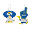 Los Angeles Rams Ornament Gnome Fan 2 Pack - Evergreen Enterprises