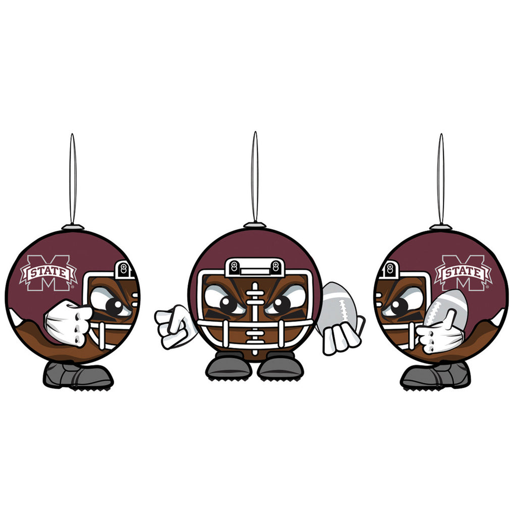 Mississippi State Bulldogs Ornament Ball Head - Evergreen Enterprises