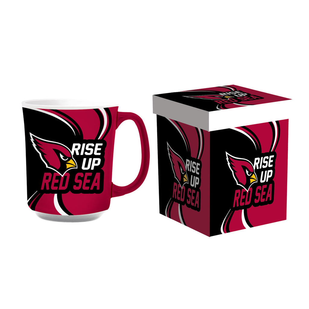Arizona Cardinals Coffee Mug 14oz Ceramic with Matching Box - Evergreen Enterprises