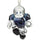 Carolina Panthers Ornament 3 Inch Crystal Halfback CO - SC Sports