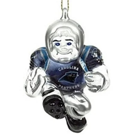 Carolina Panthers Ornament 3 Inch Crystal Halfback CO - SC Sports