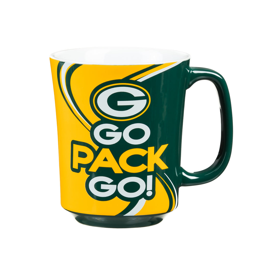 Green Bay Packers Coffee Mug 14oz Ceramic with Matching Box - Evergreen Enterprises