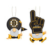Boston Bruins Ornament Gnome Fan 2 Pack - Evergreen Enterprises
