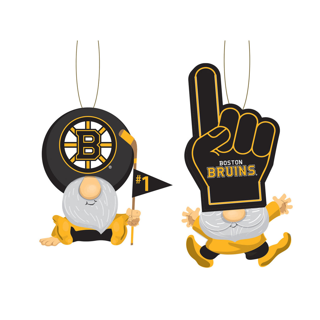 Boston Bruins Ornament Gnome Fan 2 Pack - Evergreen Enterprises