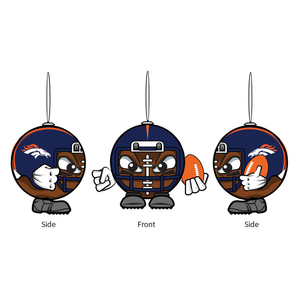 Denver Broncos Ornament Ball Head - Evergreen Enterprises
