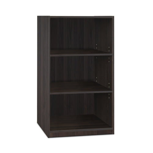 JAYA Simple Home 3-Shelf Bookcase, CC Espresso - Furinno