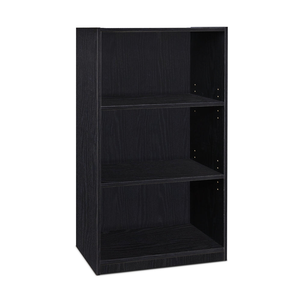 JAYA Simple Home 3-Shelf Bookcase, Black - Furinno