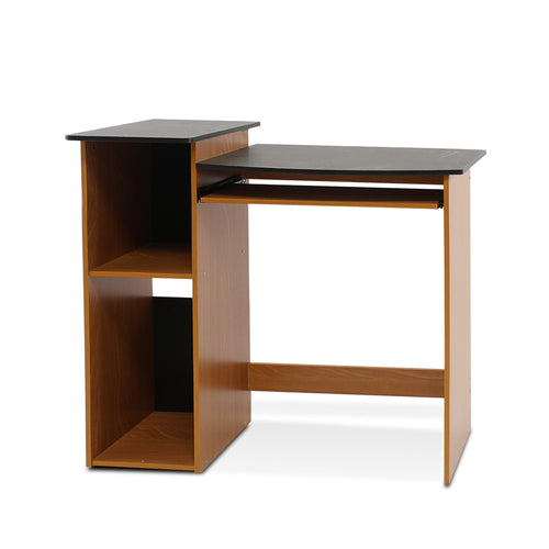 Econ Multipurpose Computer Writing Desk, Light Cherry/Black - Furinno