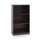 Basic 3-Tier Bookcase Storage Shelves,Dark Brown - Furinno