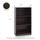 Basic 3-Tier Bookcase Storage Shelves,Dark Brown - Furinno