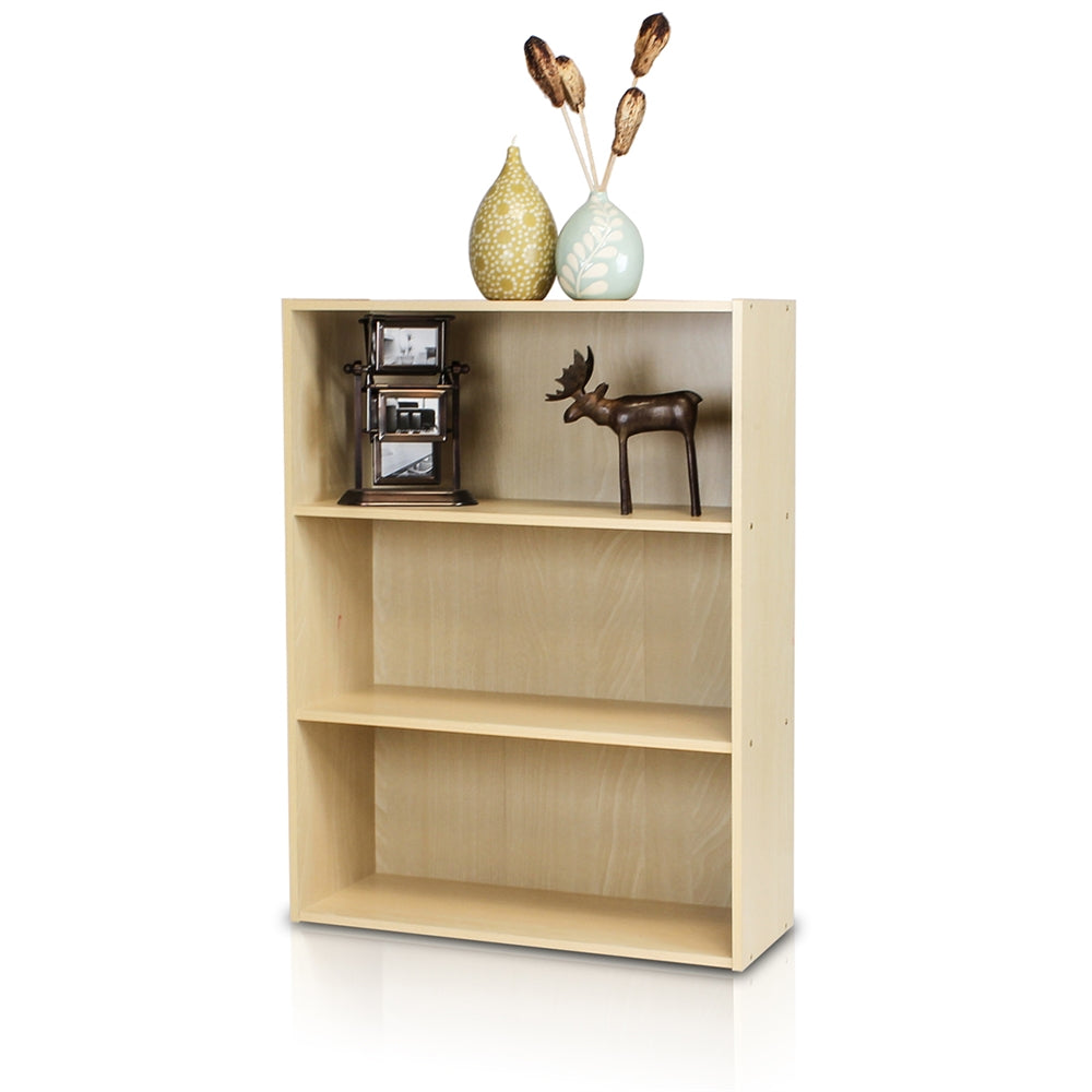 Pasir 3 Tier Open Shelf, Steam Beech - Furinno