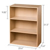 Pasir 3 Tier Open Shelf, Steam Beech - Furinno