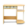 Go Green Home Laptop Notebook Computer Desk/Table, Beech/Ivory/White - Furinno