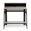 Simplistic A Frame Computer Desk, Black/French Oak Grey - Furinno