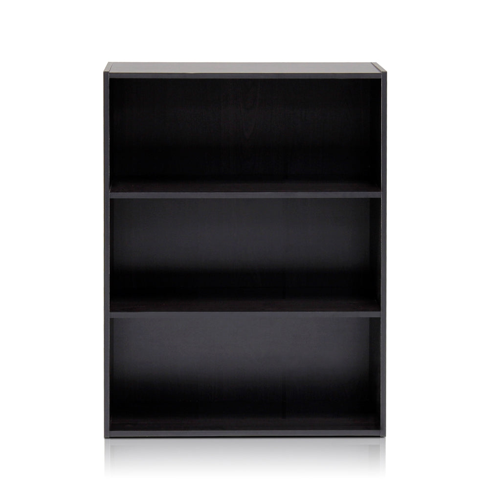 Pasir 3 Tier Open Shelf, Espresso - Furinno