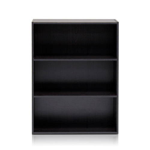 Pasir 3 Tier Open Shelf, Espresso - Furinno