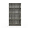 Furinno Pasir 4 Tier Open Shelf, French Oak Grey