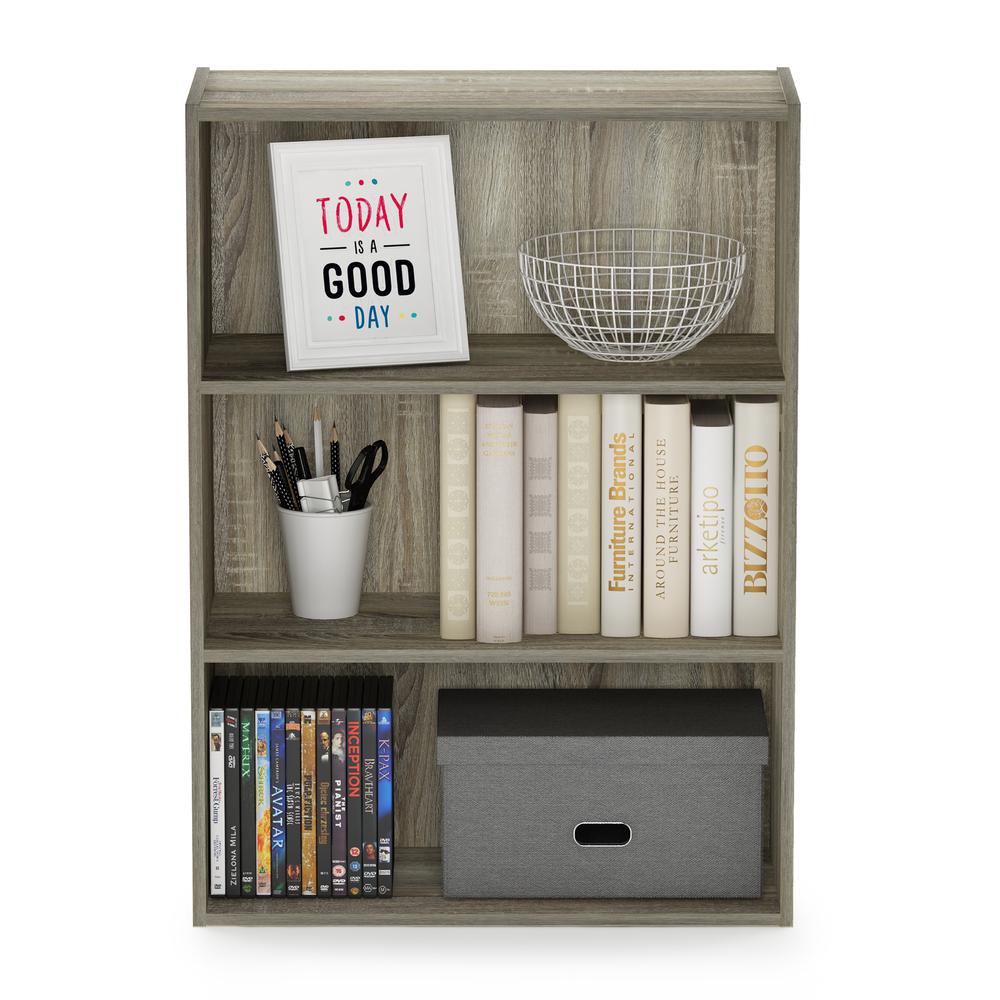 Furinno Pasir 3 Tier Open Shelf, Sonoma Oak