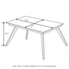 Furinno Redang Outdoor 4-Leg Rectangular Smart Top Table, Cement