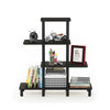 Furinno Turn-N-Tube 4-Tier Design Display Rack, Espresso/Black