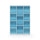 Furinno 11-Cube Reversible Open Shelf Bookcase, White/Light Blue