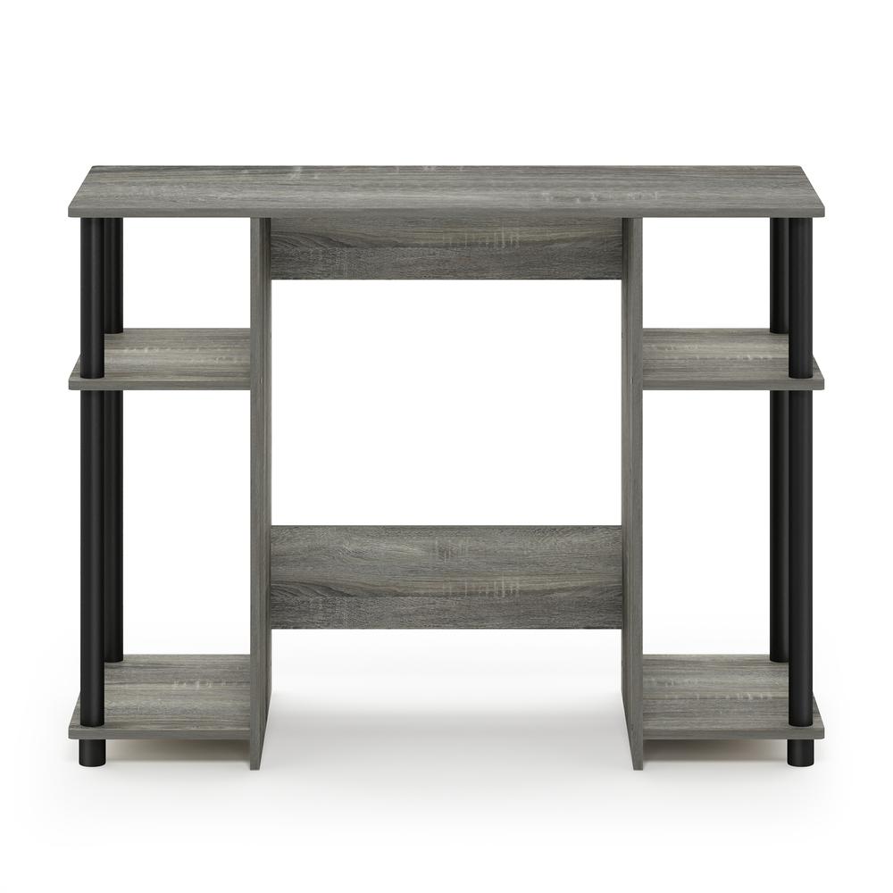 Furinno 15112 JAYA Compact Computer Study Desk, French Oak Grey/Black