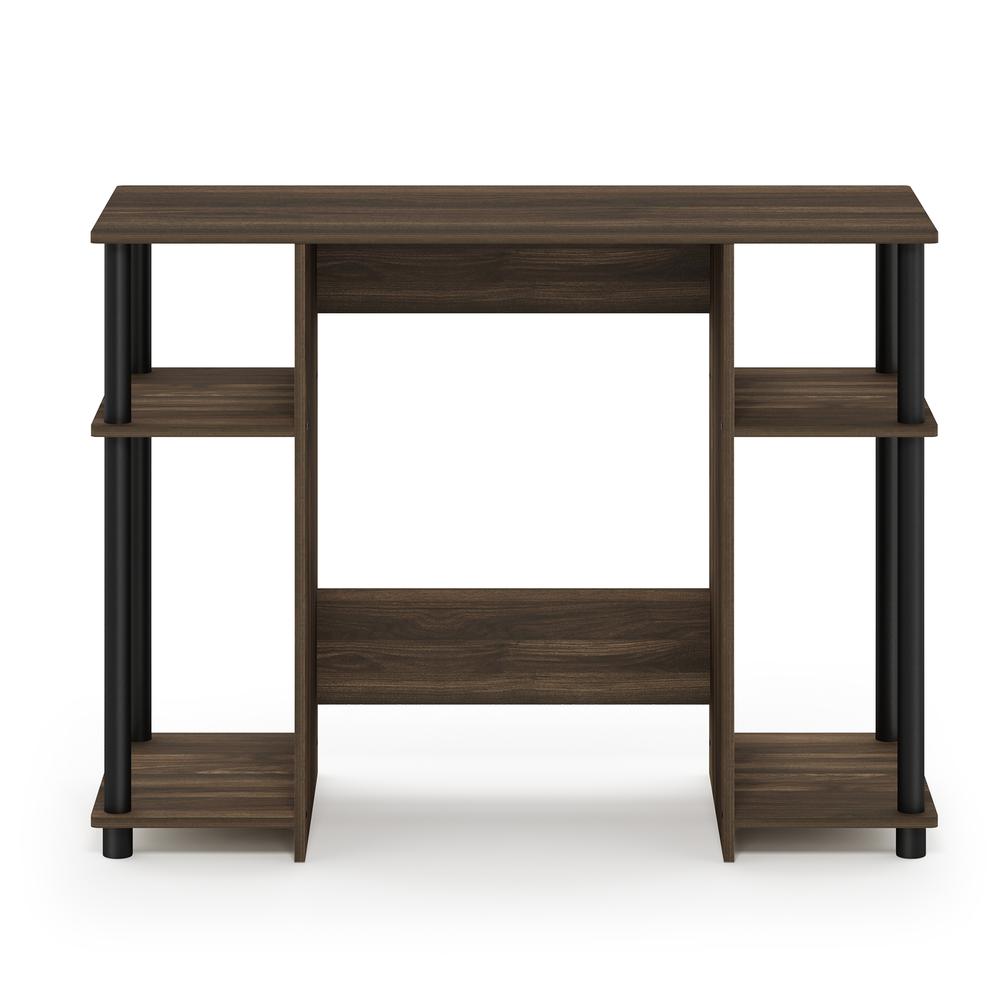 Furinno 15112 JAYA Compact Computer Study Desk, Columbia Walnut/Black