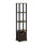 Furinno TNT No Tools 5-Tier Display Decorative Shelf with One Bin, Columbia Walnut/Black/Dark Brown