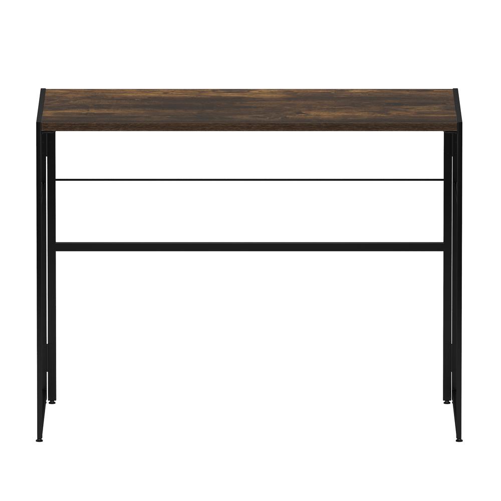 Furinno Riau No Tool Metal Frame Computer Desk, Rustic Oak/Black