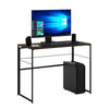 Furinno Riau No Tool Metal Frame Computer Desk, Rustic Oak/Black