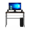 Furinno Riau No Tool Metal Frame Computer Desk, Rustic Oak/Black