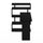 Furinno Moore L-Shape Computer Desk with 5-Tier Shelves, Americano/Black