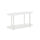Furinno Turn-N-Tube No Tools Modern Oval Side Table, White/Virgin White