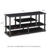 JAYA Large TV Stand for up to 50-Inch TV with Storage Bin, - Furinno