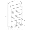 Kidkanac Magazine/Bookshelf with Toy Storage Cabinet, Light Blue - Furinno