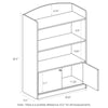 KidKanac Bookshelf with Storage Cabinet, Pink - Furinno