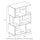 Furinno Simply Modern Open 3-Tier Open Book Shelf, Espresso