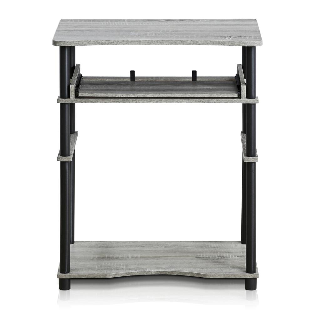 Furinno 10016GYW/BK Home Laptop Notebook Computer Desk, French Oak Grey/Black