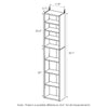 Furinno Indo 8-Tier Media Tower, Espresso 16074EX