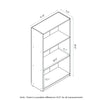 Furinno 99736 Basic 3-Tier Bookcase Storage Shelves, Columbia Walnut/Black