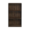Furinno 99736 Basic 3-Tier Bookcase Storage Shelves, Columbia Walnut/Black