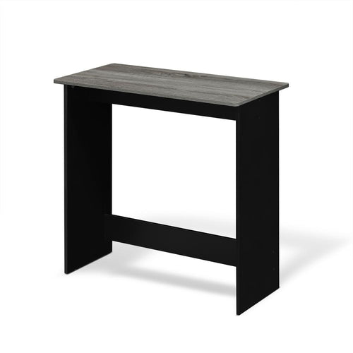 Furinno Simplistic Study Table, French Oak Grey/Black, 14035GYW