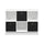 Furinno 99940 Basic 3x2 Bookcase Storage w/Bins, White/Black