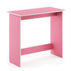 Simplistic Study Table, Pink/White - Furinno