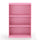 Furinno JAYA Simple Home 3-Tier Adjustable Shelf Bookcase, Pink, 14151R1PI