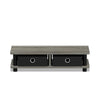 Turn-N-Tube Monitor Stand, French Oak Grey/Black - Furinno