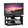 Sully 3-Tier TV Stand for TV up to 40, Espresso/Black, 17076EX/BK - Furinno