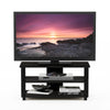 Sully 3-Tier TV Stand for TV up to 40, Espresso/Black, 17076EX/BK - Furinno