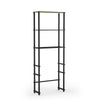 Turn-N-Tube Toilet Space Saver with 3 Shelves, Espresso/Black, 99763EX/BK - Furinno